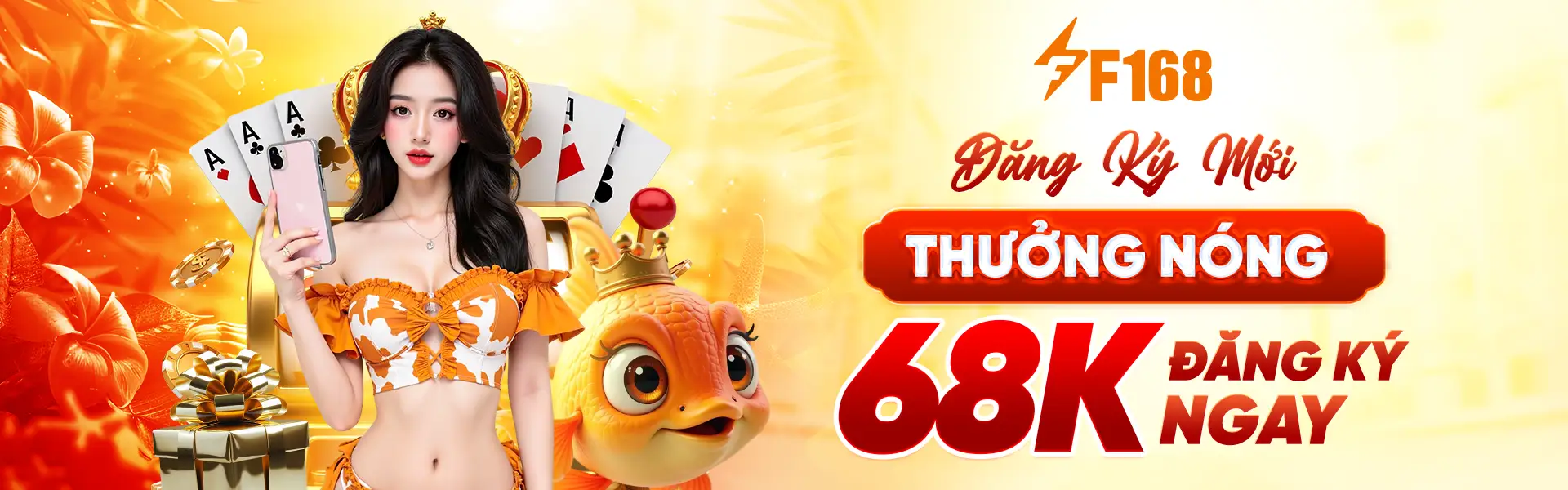 Đăng ký mới thưởng nóng 68k đăng ký ngay